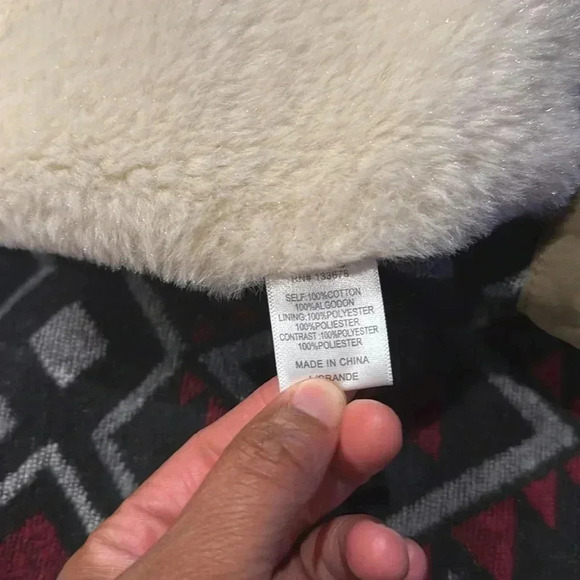 Large LOVE TREE Military Green Hooded Fur Coat - Picture 4 of 12